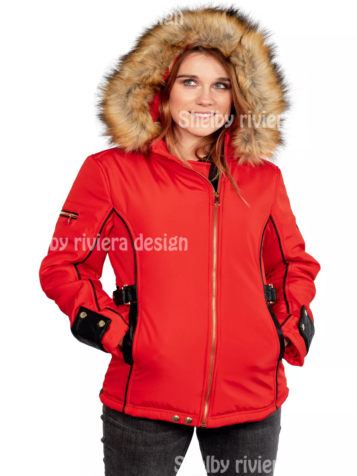 Parka Nirvana Femme Model Adria Ladies - Rouge