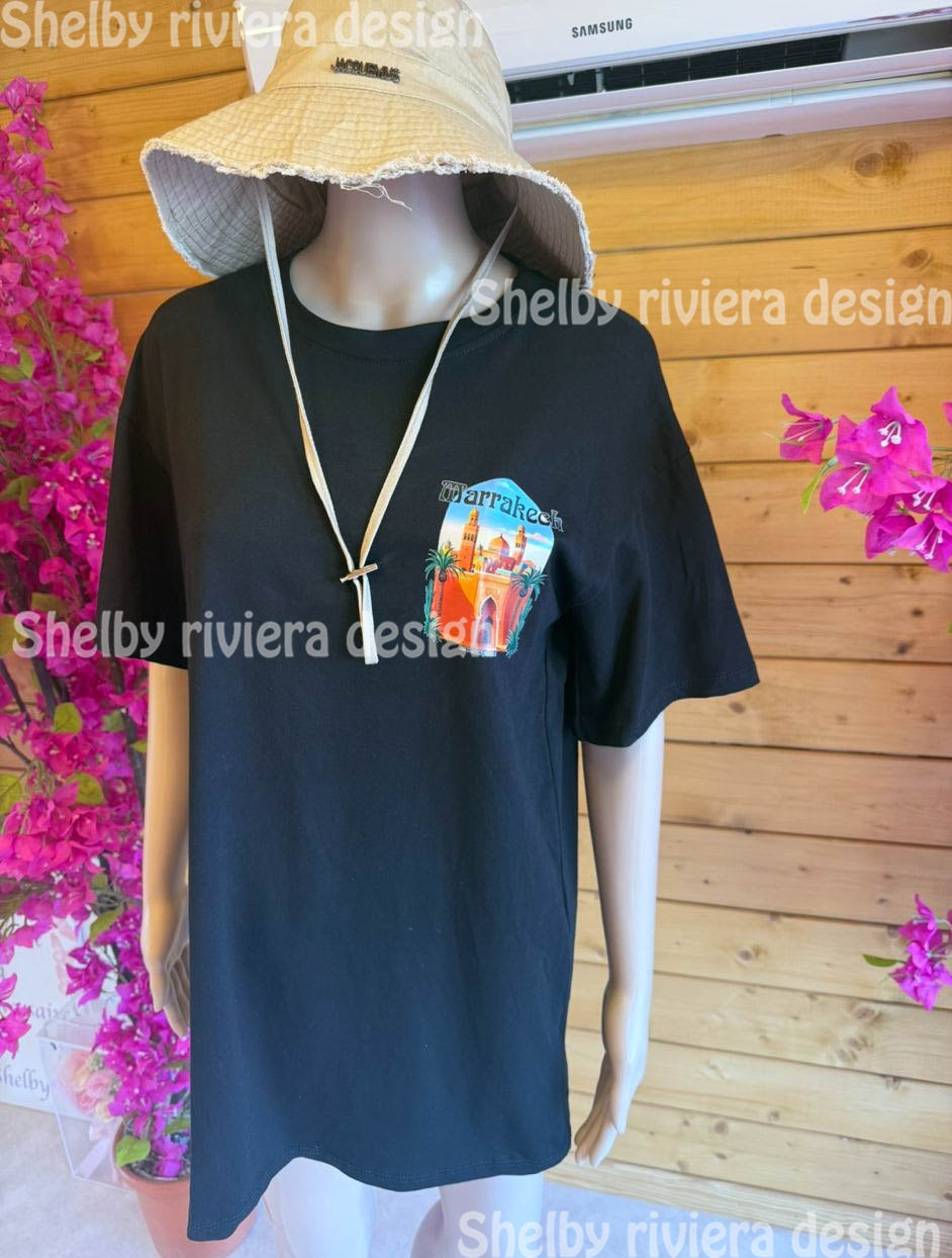 👕 T-shirt Femme “Noir Kasbah” (Noir Profond) - Main Image