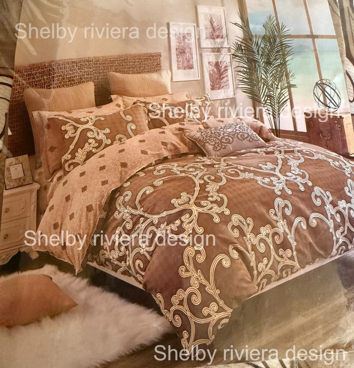 Parure Model Dubaï - 4 Pièces en 100% Coton