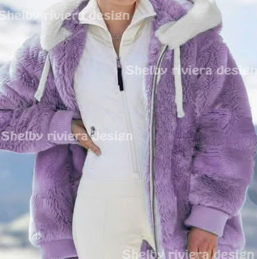 🧥 Veste Polaire à Capuche – Lavande - polaire
