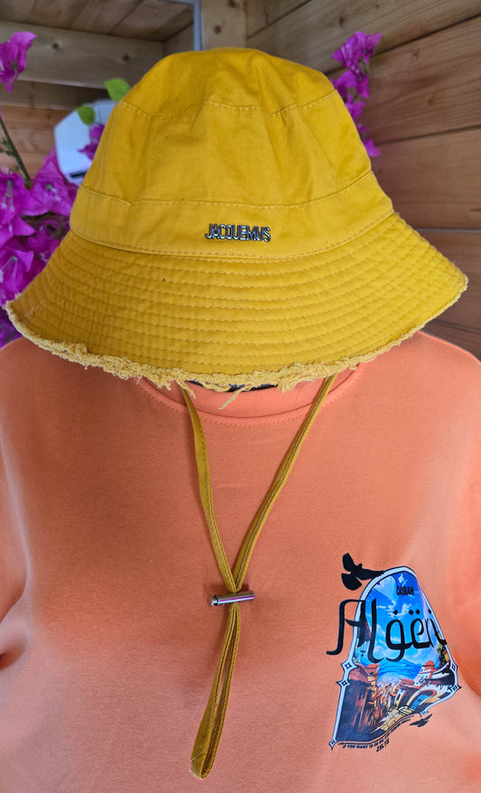 👒 bob unisexe jacquemus “yellow” (jaune moutarde)
