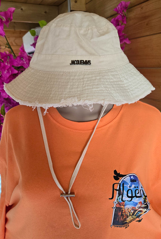 👒 bob unisexe jacquemus “light beige” (beige clair)