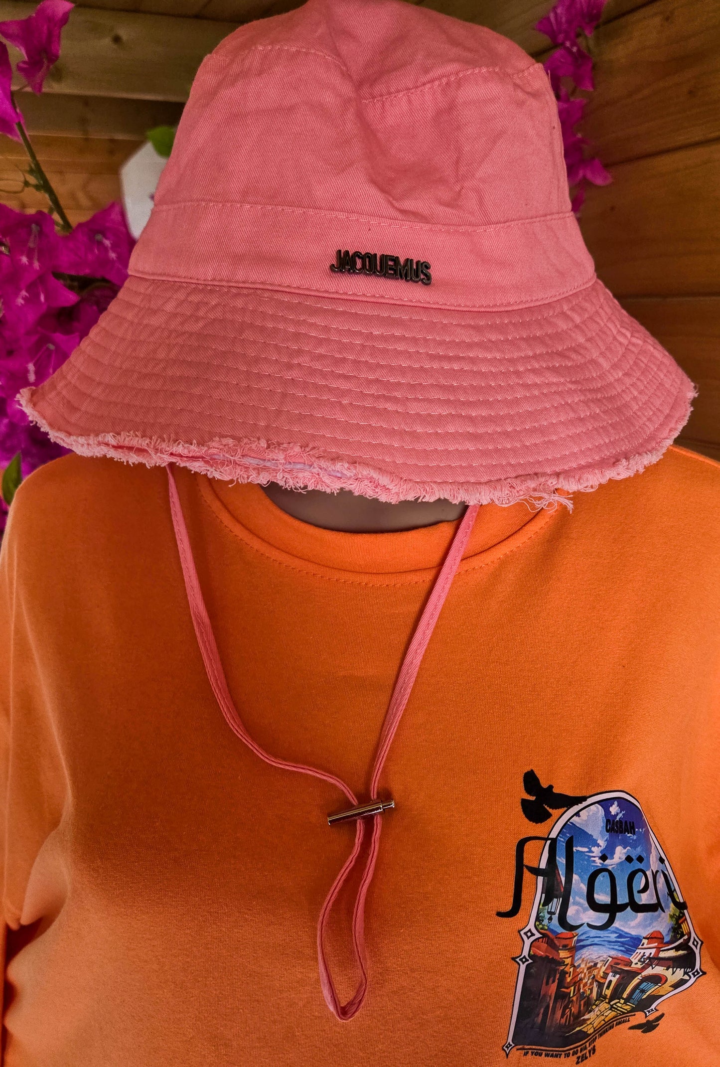 👒 bob unisexe jacquemus “pink” (rose doux)