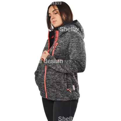 Veste Nirvana Femme Model Astrid - Noir et Rose