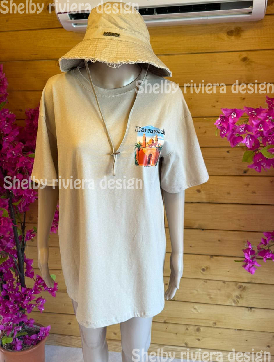 👕 T-shirt Femme “Dune Sable” (Beige Sable) - t-shirt femme