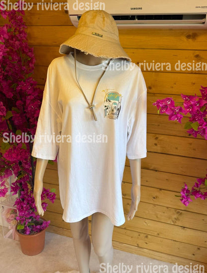 👕 t-shirt femme “blanc tunisia” (blanc pur)