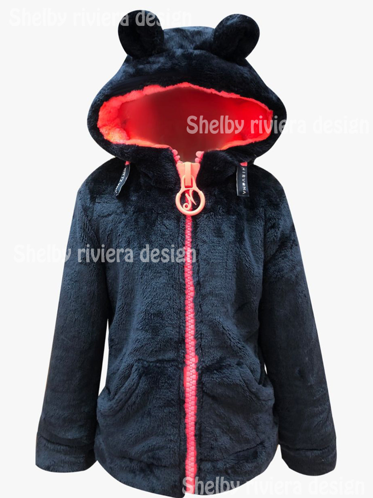 Polaire Nirvana Model Star Kids - Bleu & Corail - polaire