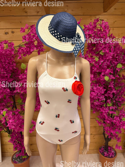 👙 Maillot 1 pièce enfant « Cerise d’Été »