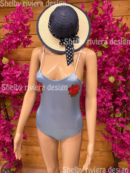 👙 Maillot 1 pièce enfant « Azur Rosée »