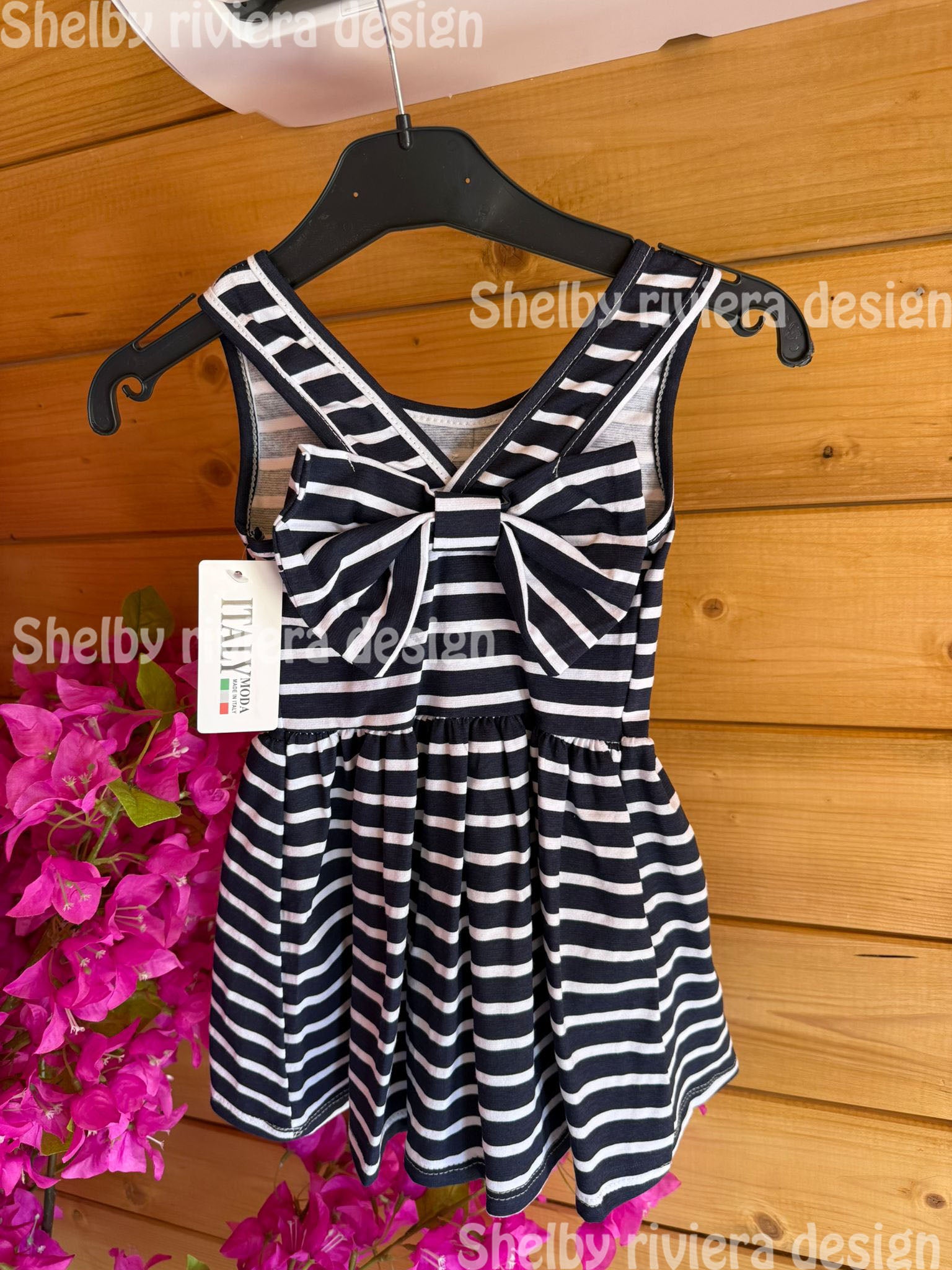 👗 Robe enfant marinière “stripe bow” - robe enfant