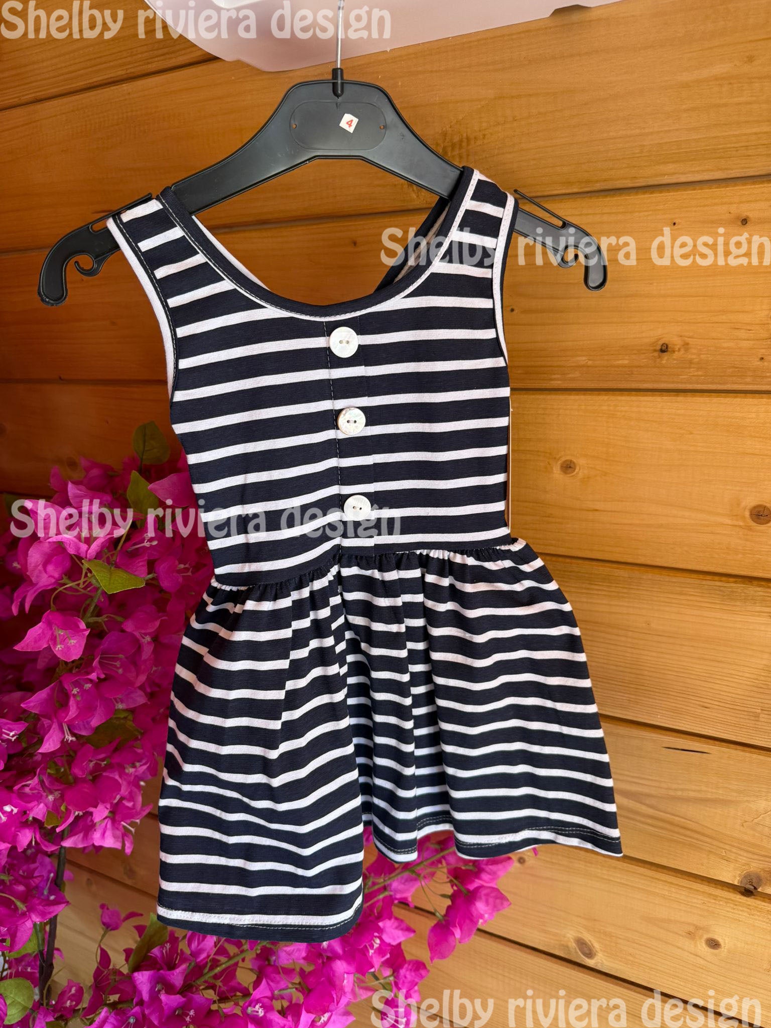 👗 Robe enfant marinière “stripe bow” - robe enfant