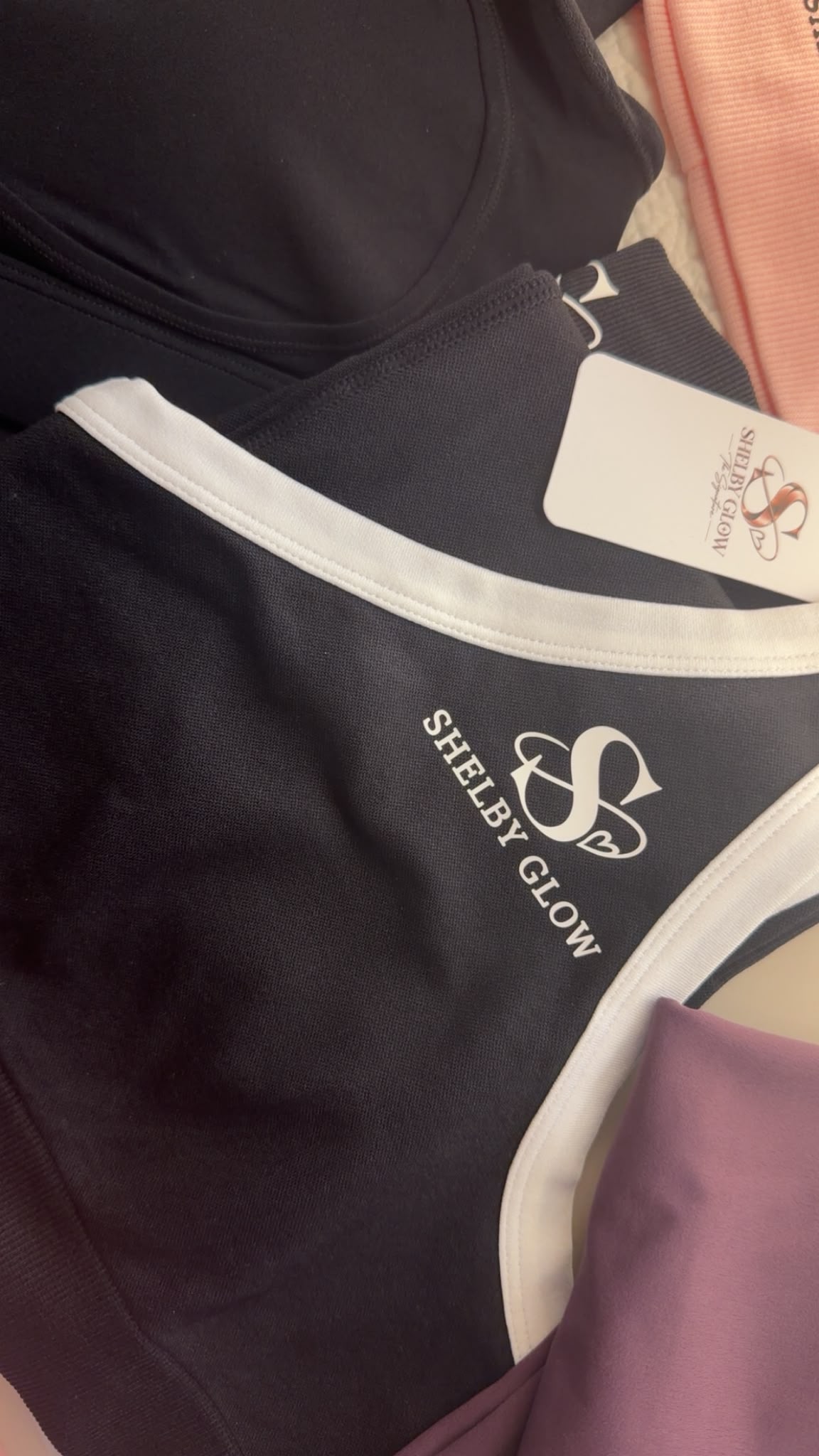 Ensemble brassière et legging Shelby Glow – Noir