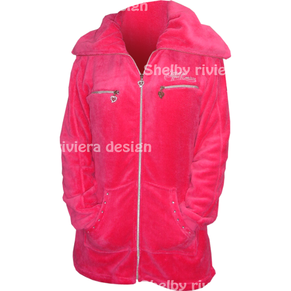 Polaire Geffen Femme Model Court - Fuchsia - polaire