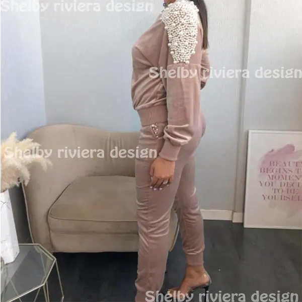 Ensemble Femme en Velours - Modèle London - Couleur Brownie
