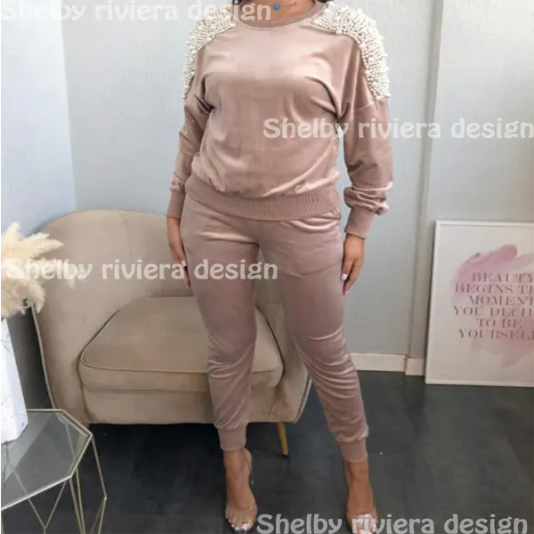 Ensemble Femme en Velours - Modèle London - Couleur Brownie